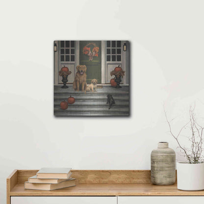 Luxe Metal Art 'Home Welcoming' by James Wiens, Metal Wall Art,12x12