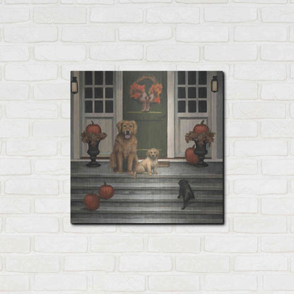 Luxe Metal Art 'Home Welcoming' by James Wiens, Metal Wall Art,24x24