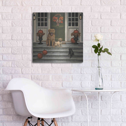 Luxe Metal Art 'Home Welcoming' by James Wiens, Metal Wall Art,24x24