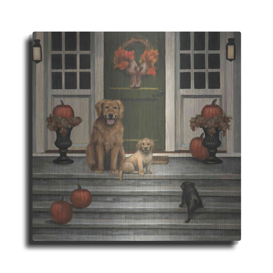 Luxe Metal Art 'Home Welcoming' by James Wiens, Metal Wall Art
