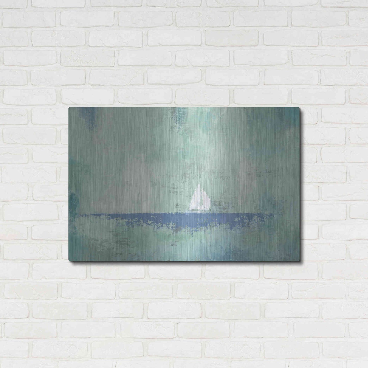 Luxe Metal Art 'Sailboat Dream' by James Wiens, Metal Wall Art,36x24