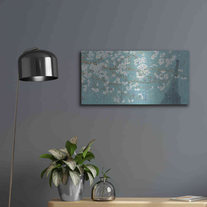 Luxe Metal Art 'April Breeze II' by James Wiens, Metal Wall Art,24x12