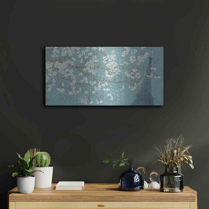 Luxe Metal Art 'April Breeze II' by James Wiens, Metal Wall Art,24x12