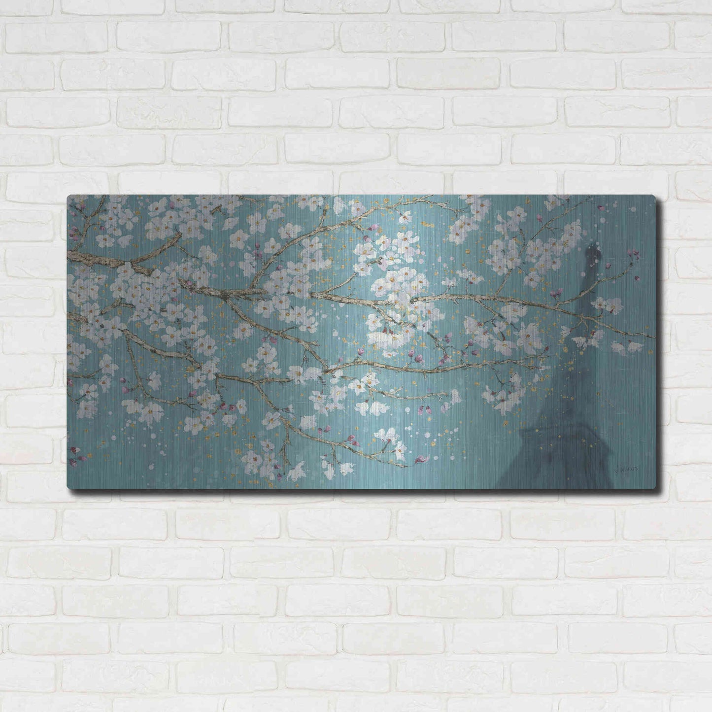 Luxe Metal Art 'April Breeze II' by James Wiens, Metal Wall Art,48x24