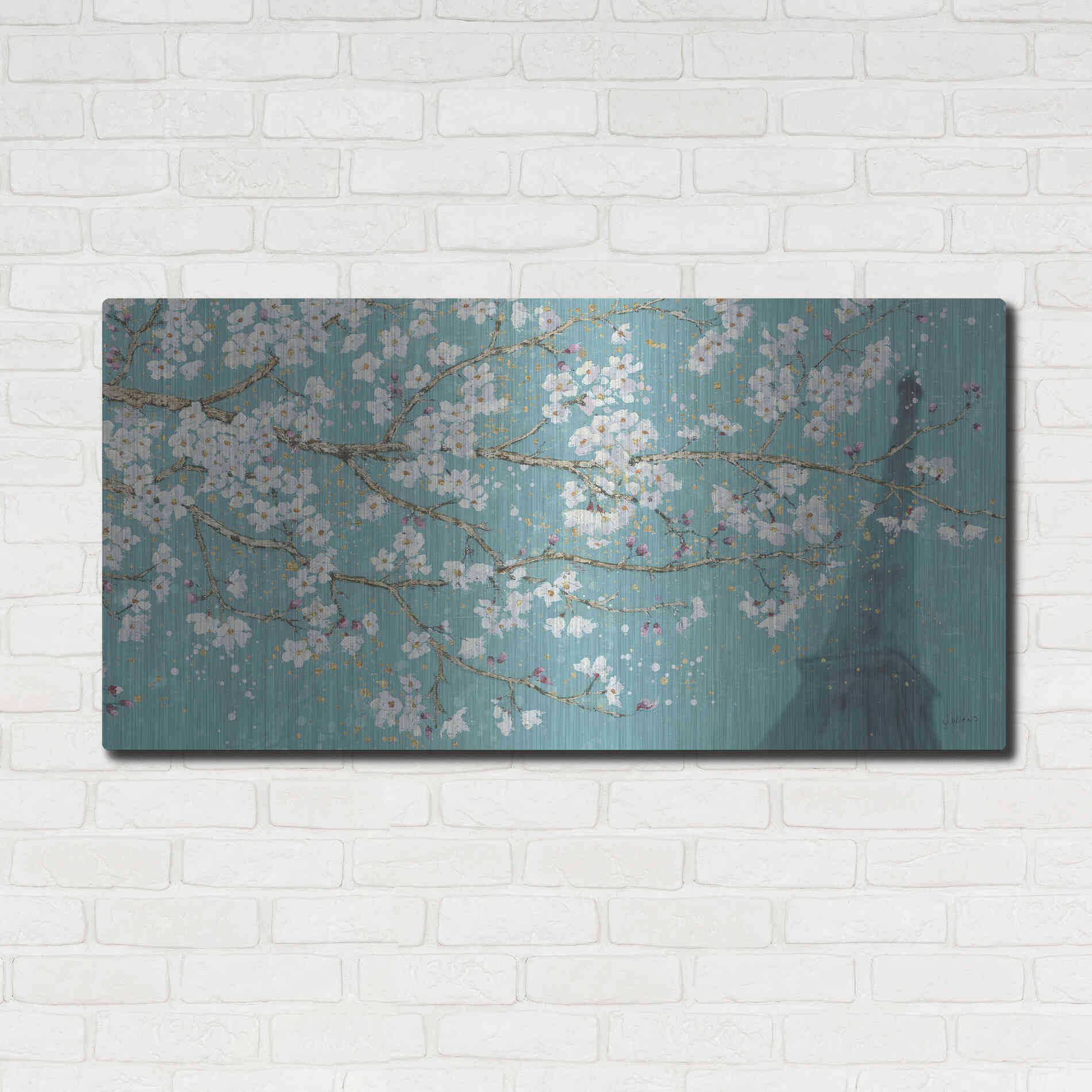 Luxe Metal Art 'April Breeze II' by James Wiens, Metal Wall Art,48x24