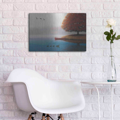 Luxe Metal Art 'Early in the Morning' by James Wiens, Metal Wall Art,24x16