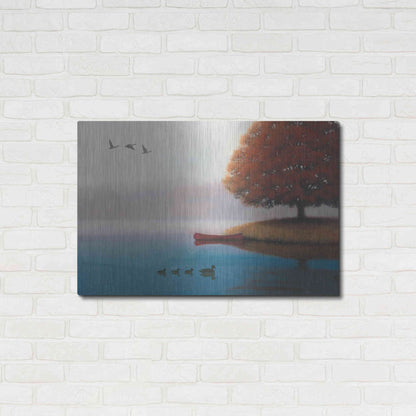 Luxe Metal Art 'Early in the Morning' by James Wiens, Metal Wall Art,36x24