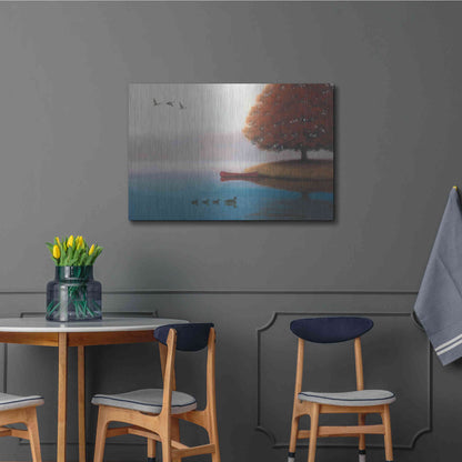 Luxe Metal Art 'Early in the Morning' by James Wiens, Metal Wall Art,36x24