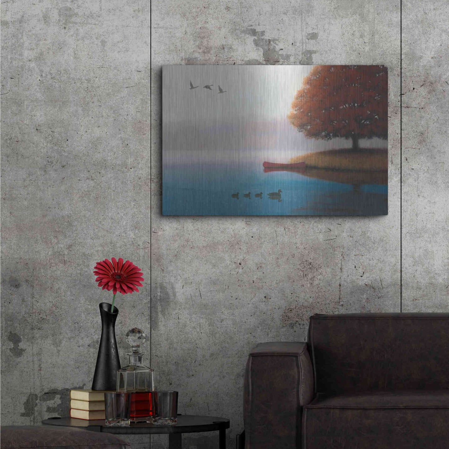 Luxe Metal Art 'Early in the Morning' by James Wiens, Metal Wall Art,36x24