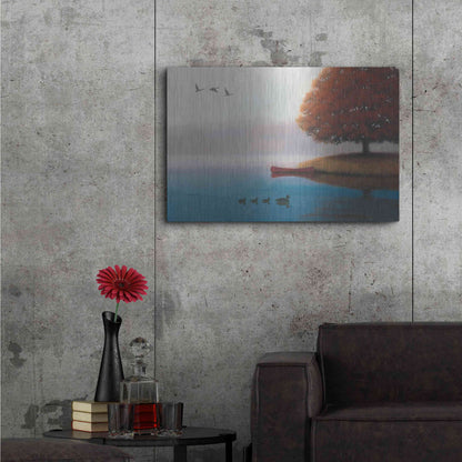 Luxe Metal Art 'Early in the Morning' by James Wiens, Metal Wall Art,36x24