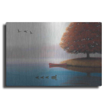 Luxe Metal Art 'Early in the Morning' by James Wiens, Metal Wall Art