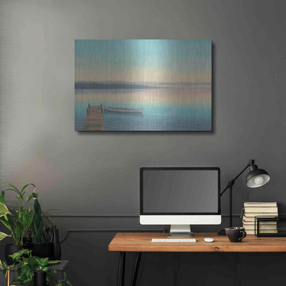 Luxe Metal Art 'Zen Canoe I' by James Wiens, Metal Wall Art,36x24