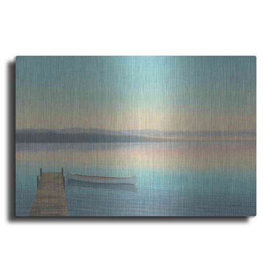 Luxe Metal Art 'Zen Canoe I' by James Wiens, Metal Wall Art