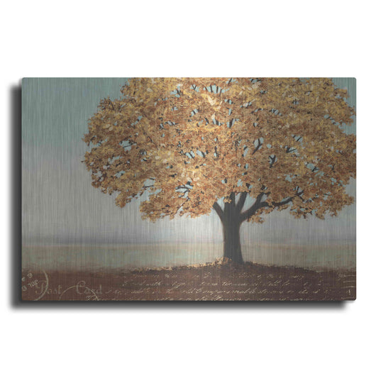 Luxe Metal Art 'Gold Reflections I' by James Wiens, Metal Wall Art