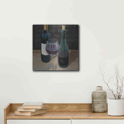 Luxe Metal Art 'Wine Spirit III' by James Wiens, Metal Wall Art,12x12