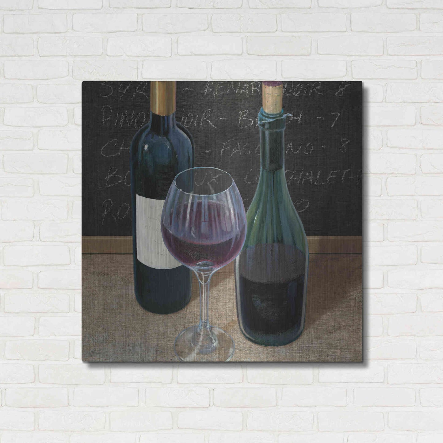 Luxe Metal Art 'Wine Spirit III' by James Wiens, Metal Wall Art,36x36