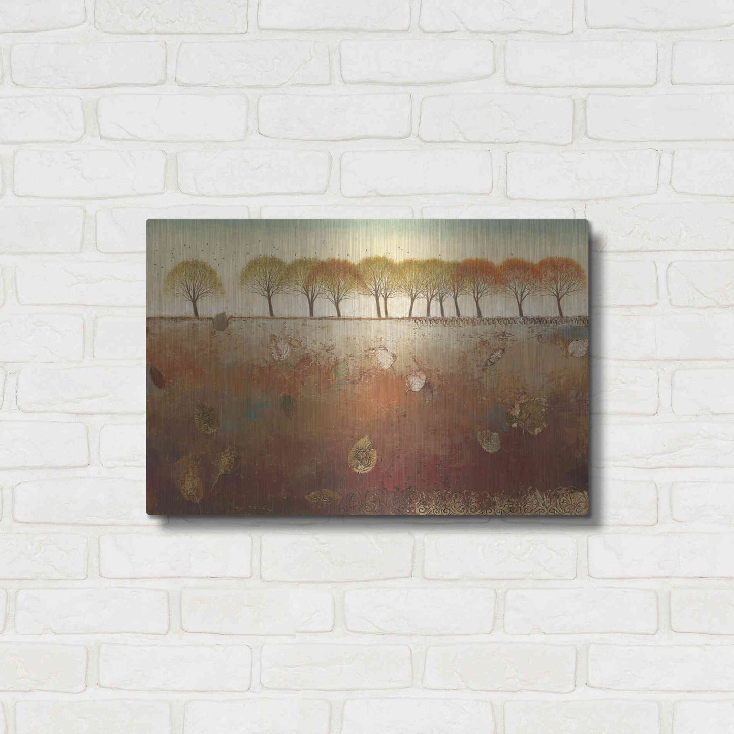 Luxe Metal Art 'Field and Forest' by James Wiens, Metal Wall Art,24x16