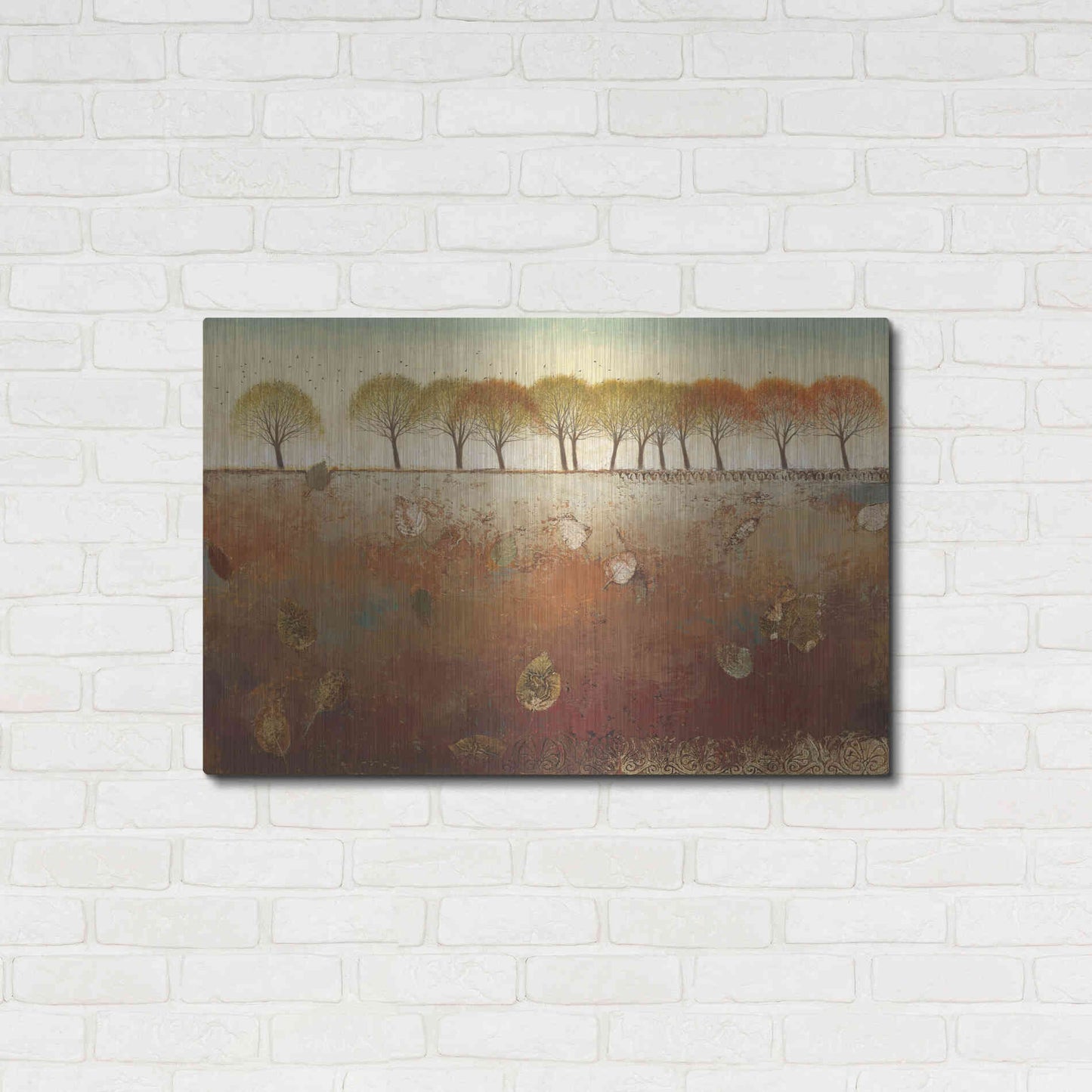 Luxe Metal Art 'Field and Forest' by James Wiens, Metal Wall Art,36x24