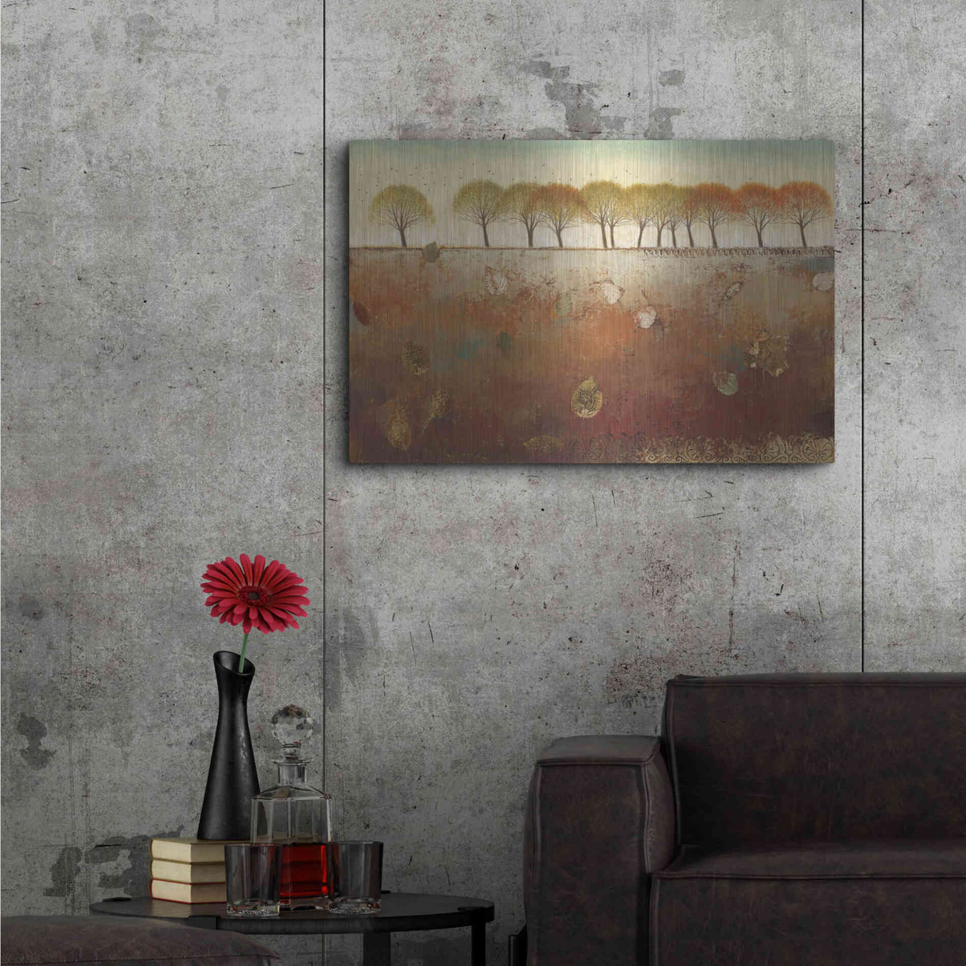 Luxe Metal Art 'Field and Forest' by James Wiens, Metal Wall Art,36x24