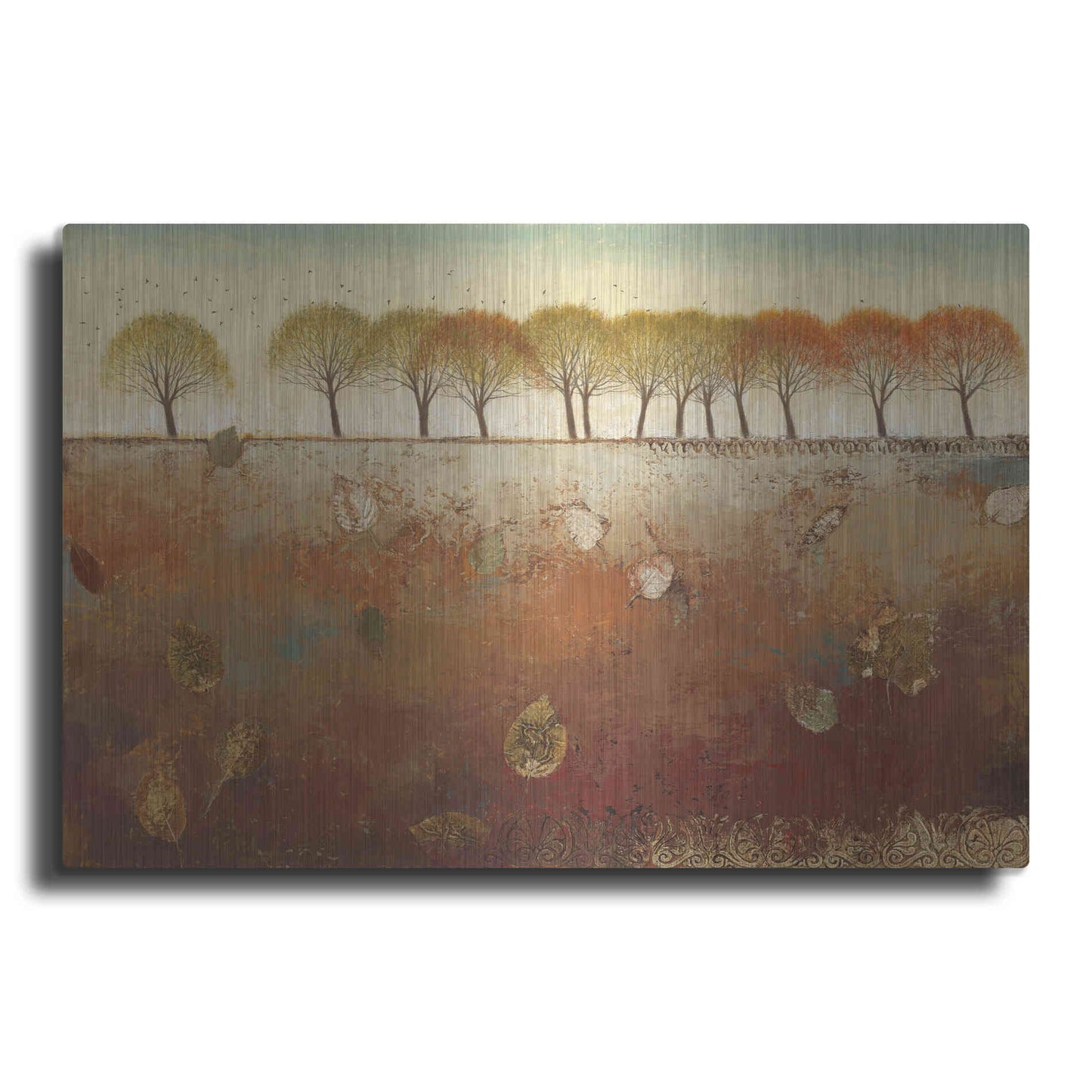 Luxe Metal Art 'Field and Forest' by James Wiens, Metal Wall Art