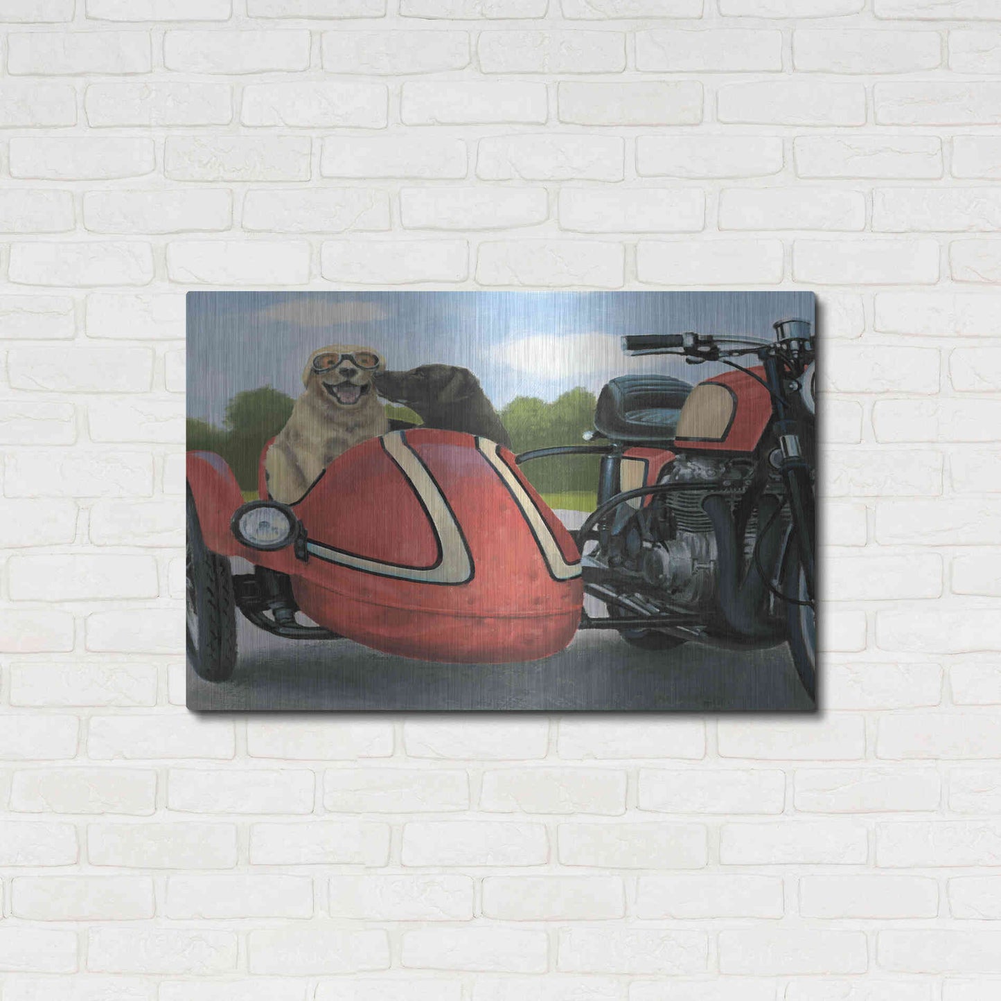 Luxe Metal Art 'Born to Be Wild Crop' by James Wiens, Metal Wall Art,36x24