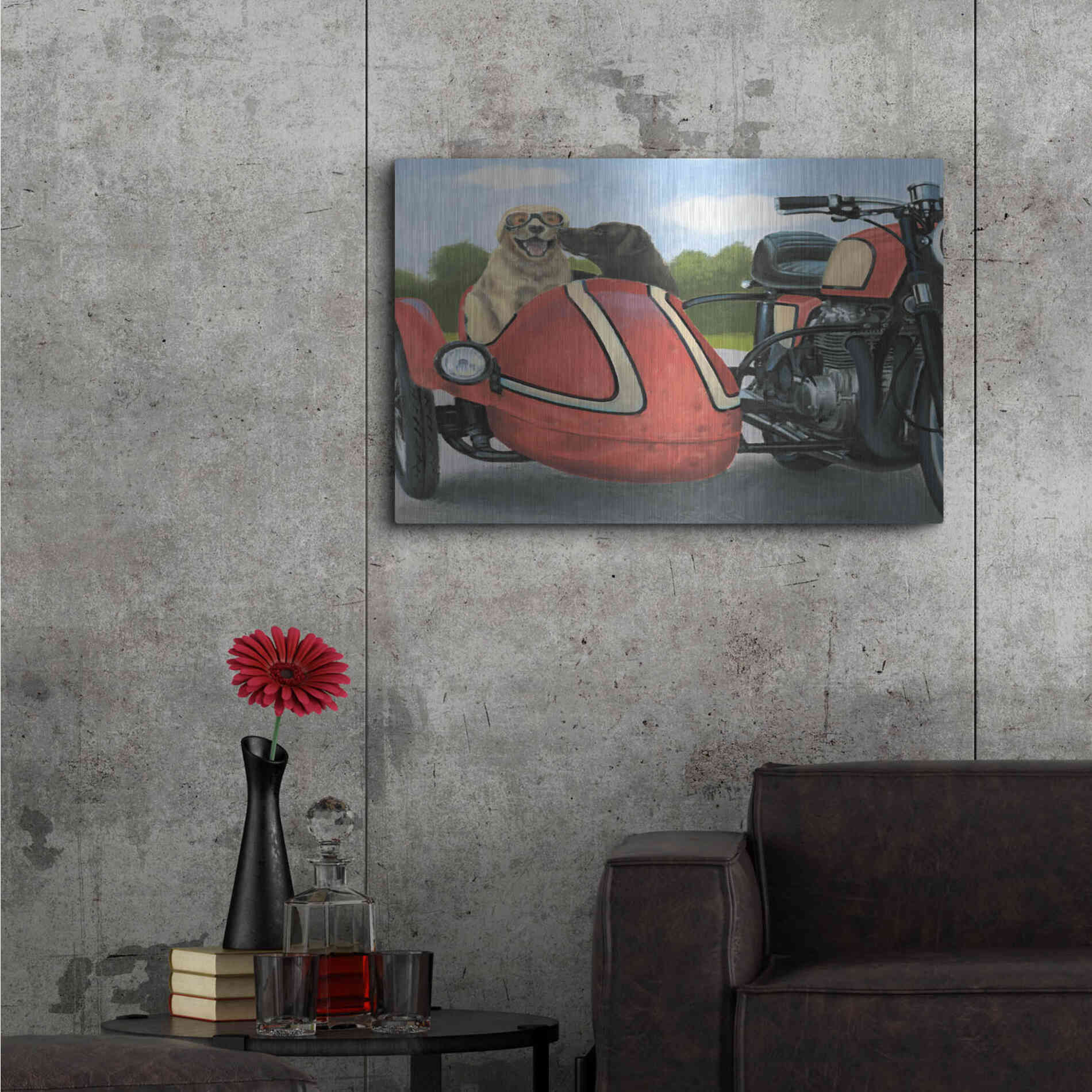 Luxe Metal Art 'Born to Be Wild Crop' by James Wiens, Metal Wall Art,36x24