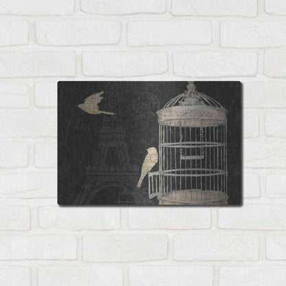 Luxe Metal Art 'Via Paris I' by James Wiens, Metal Wall Art,16x12