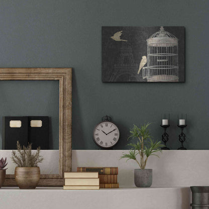 Luxe Metal Art 'Via Paris I' by James Wiens, Metal Wall Art,16x12