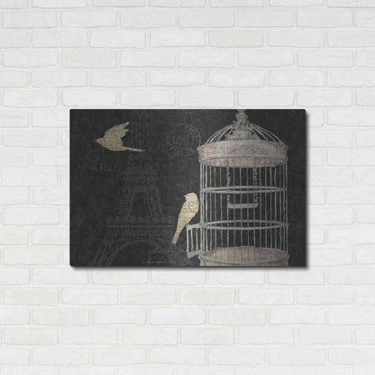 Luxe Metal Art 'Via Paris I' by James Wiens, Metal Wall Art,36x24