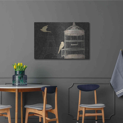 Luxe Metal Art 'Via Paris I' by James Wiens, Metal Wall Art,36x24