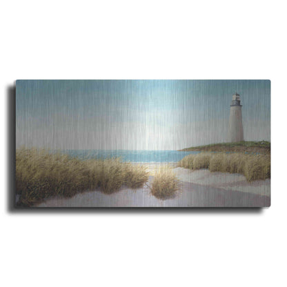 Luxe Metal Art 'Lighthouse' by the Sea' by James Wiens, Metal Wall Art