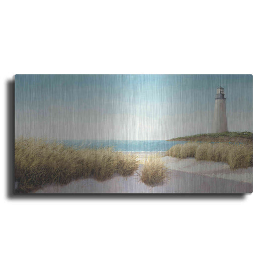 Luxe Metal Art 'Lighthouse' by the Sea' by James Wiens, Metal Wall Art