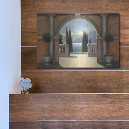 Luxe Metal Art 'Italian Balcony' by James Wiens, Metal Wall Art,16x12