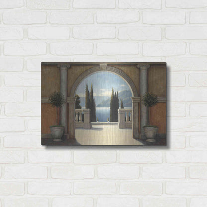 Luxe Metal Art 'Italian Balcony' by James Wiens, Metal Wall Art,24x16