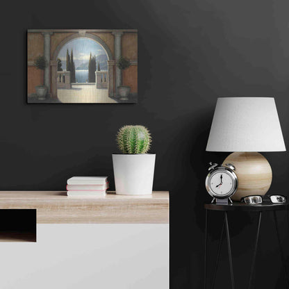 Luxe Metal Art 'Italian Balcony' by James Wiens, Metal Wall Art,24x16