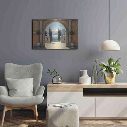 Luxe Metal Art 'Italian Balcony' by James Wiens, Metal Wall Art,24x16