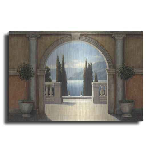 Luxe Metal Art 'Italian Balcony' by James Wiens, Metal Wall Art