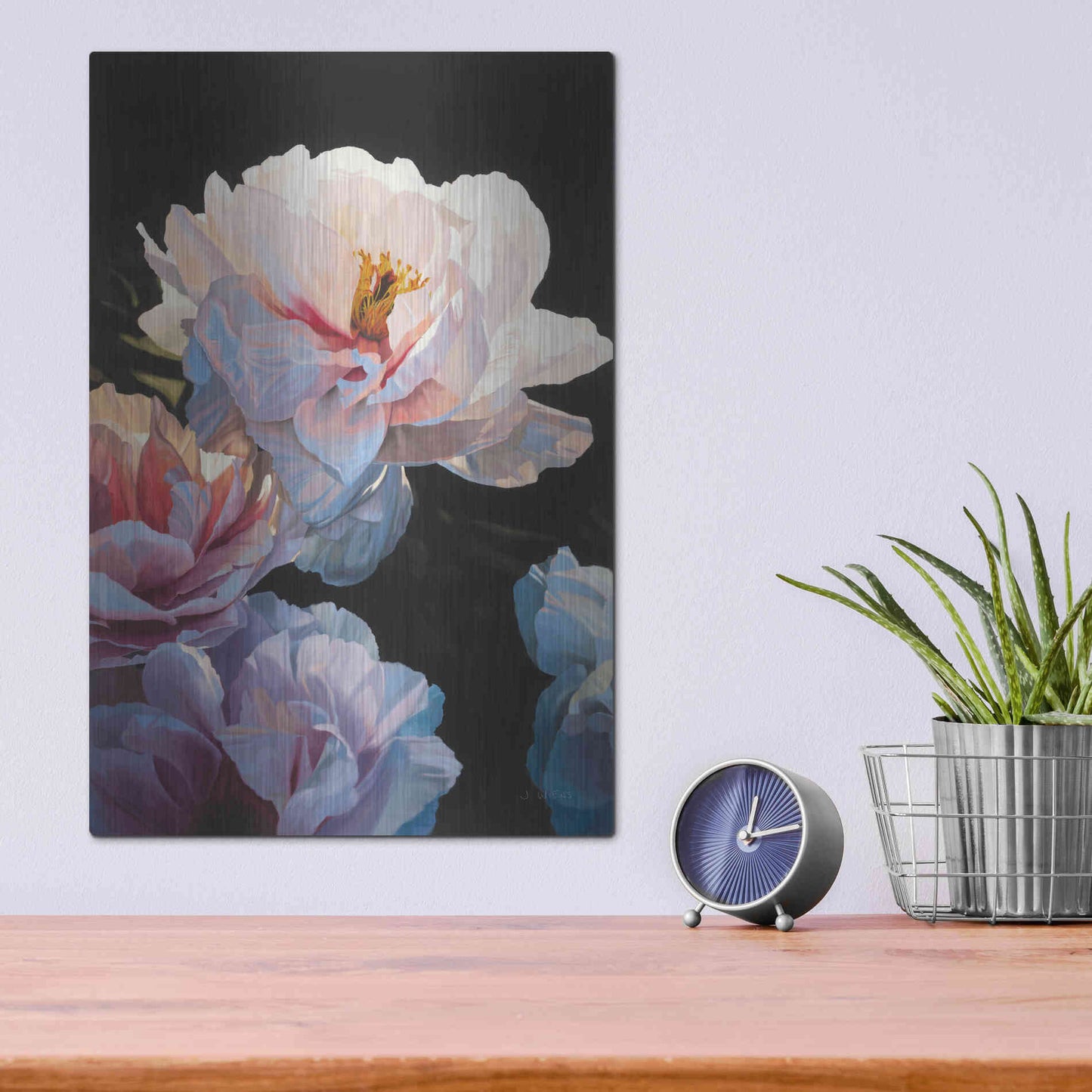 Luxe Metal Art 'Morning Glow II' by James Wiens, Metal Wall Art,12x16