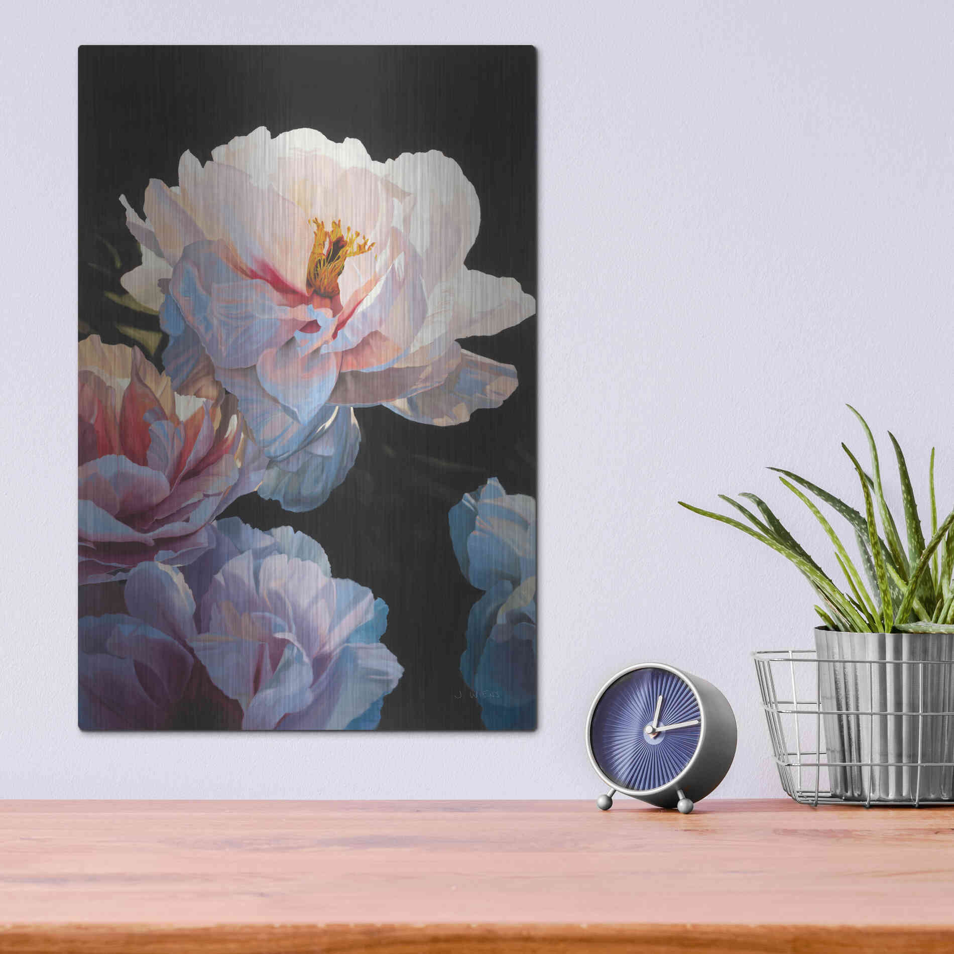 Luxe Metal Art 'Morning Glow II' by James Wiens, Metal Wall Art,12x16