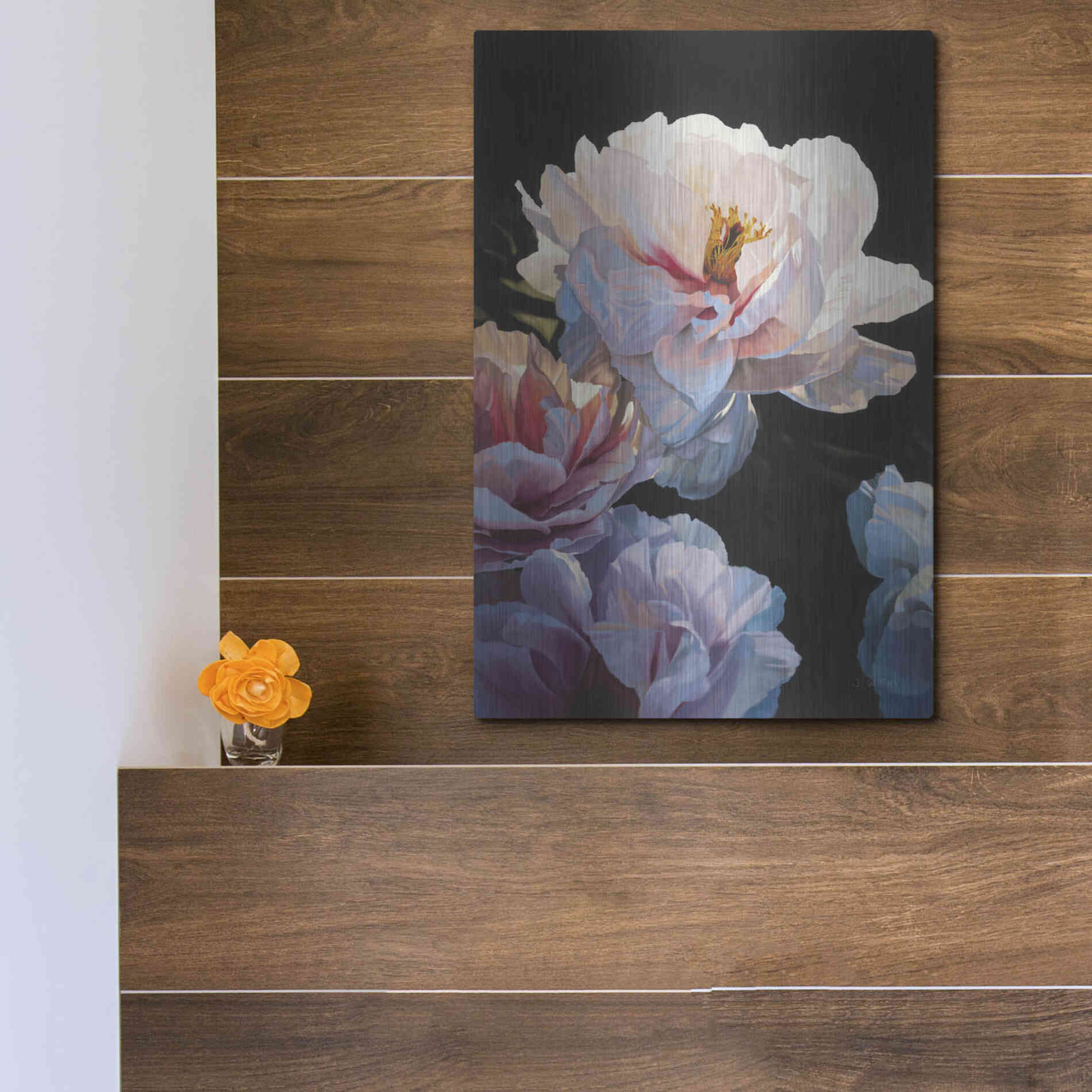 Luxe Metal Art 'Morning Glow II' by James Wiens, Metal Wall Art,12x16