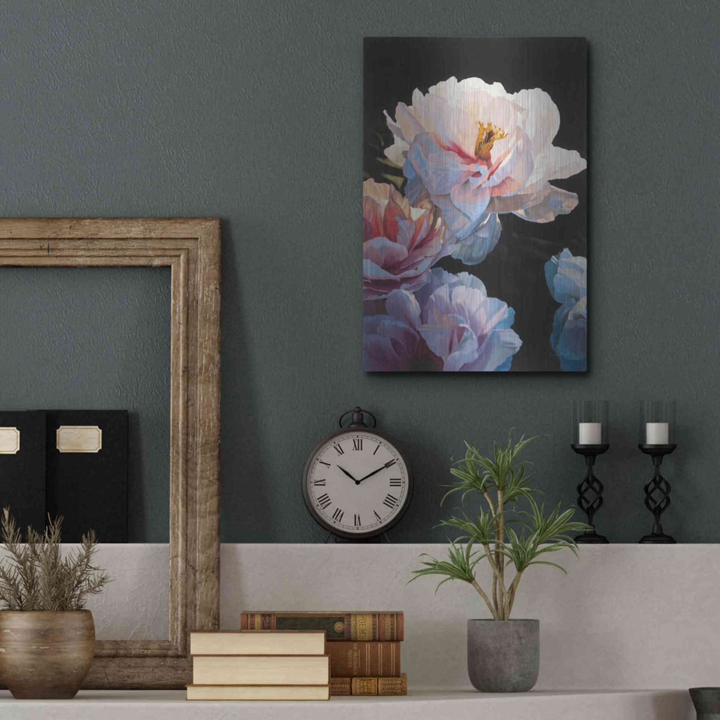 Luxe Metal Art 'Morning Glow II' by James Wiens, Metal Wall Art,12x16