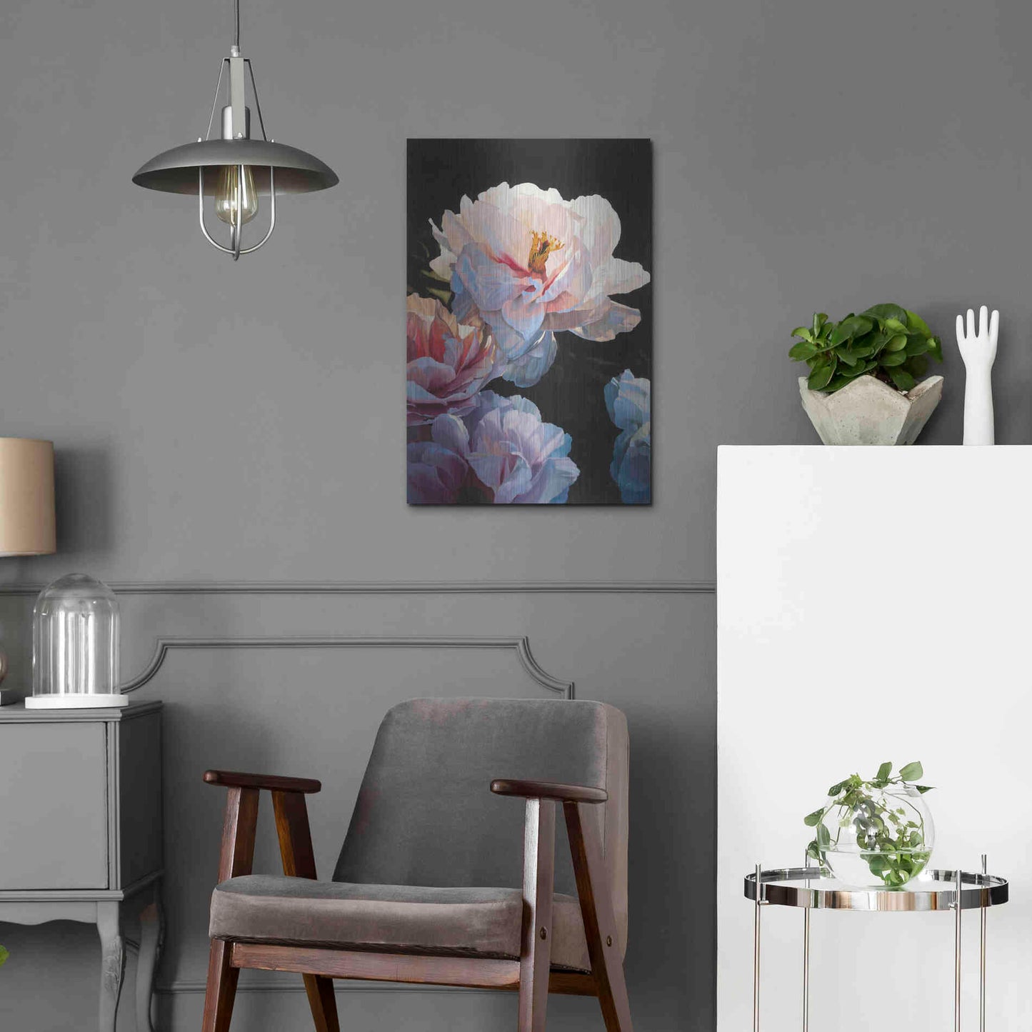 Luxe Metal Art 'Morning Glow II' by James Wiens, Metal Wall Art,16x24