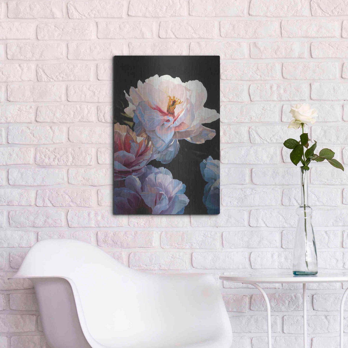 Luxe Metal Art 'Morning Glow II' by James Wiens, Metal Wall Art,16x24