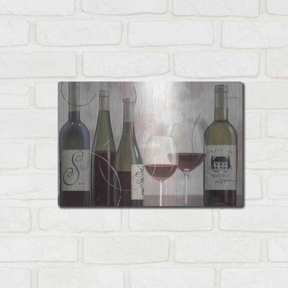 Luxe Metal Art 'Taste Appeal Red II' by James Wiens, Metal Wall Art,16x12