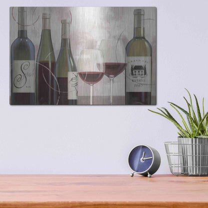 Luxe Metal Art 'Taste Appeal Red II' by James Wiens, Metal Wall Art,16x12