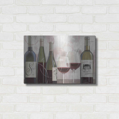 Luxe Metal Art 'Taste Appeal Red II' by James Wiens, Metal Wall Art,24x16