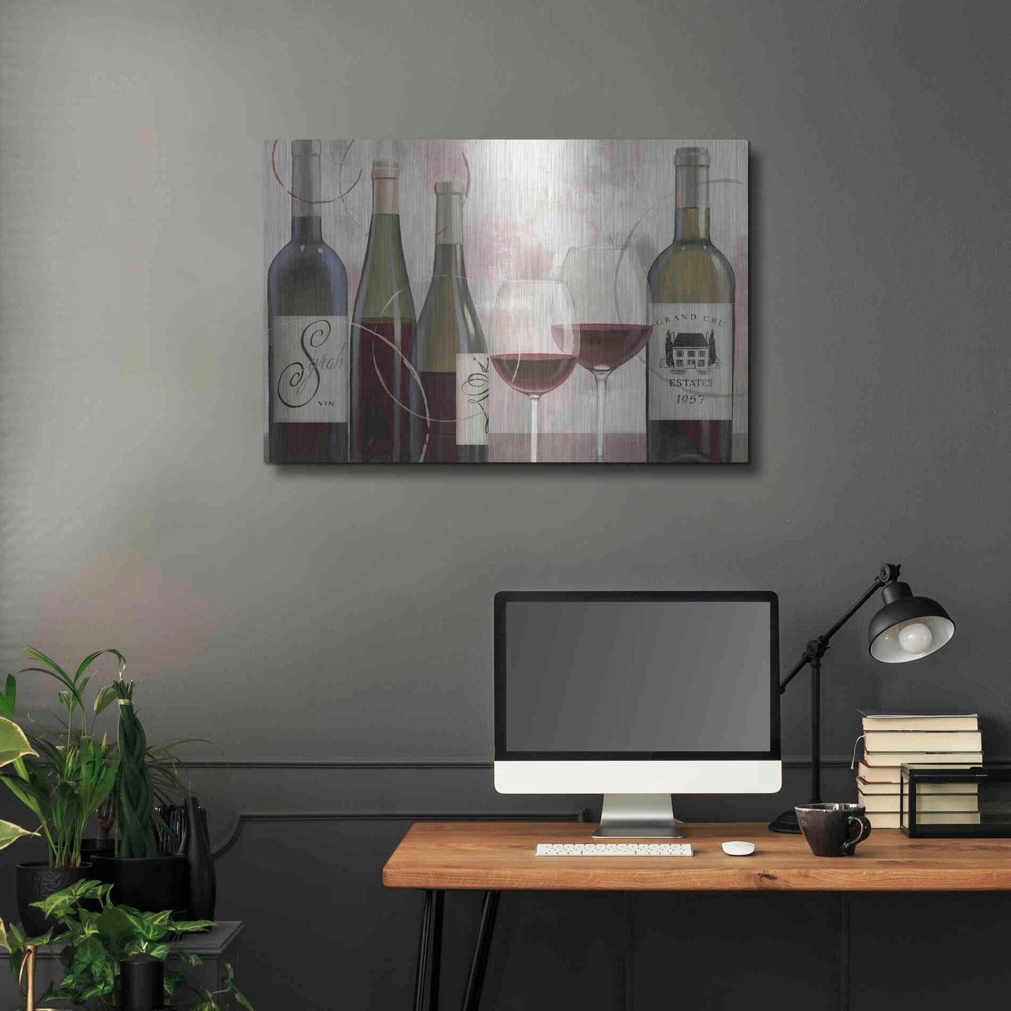 Luxe Metal Art 'Taste Appeal Red II' by James Wiens, Metal Wall Art,36x24