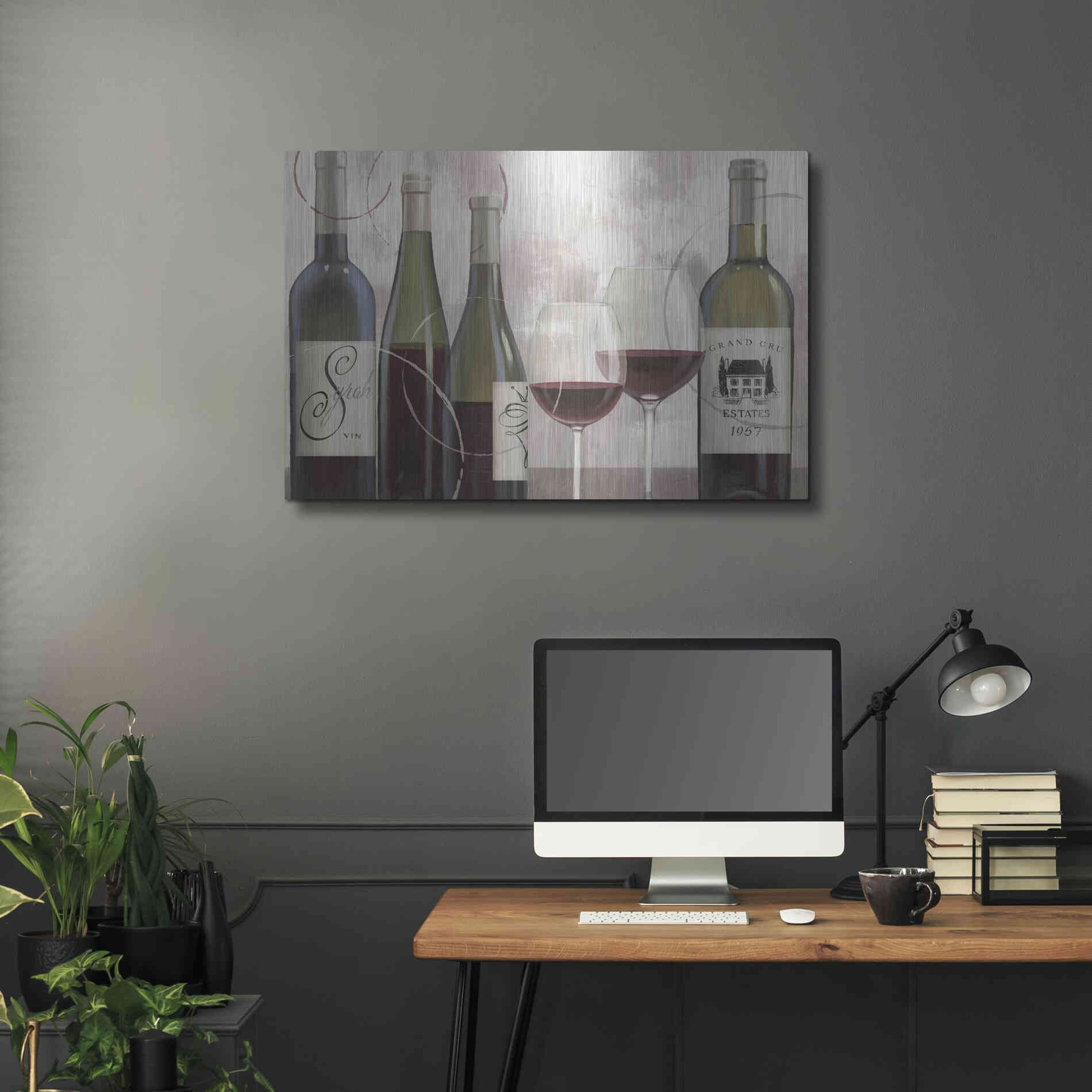 Luxe Metal Art 'Taste Appeal Red II' by James Wiens, Metal Wall Art,36x24
