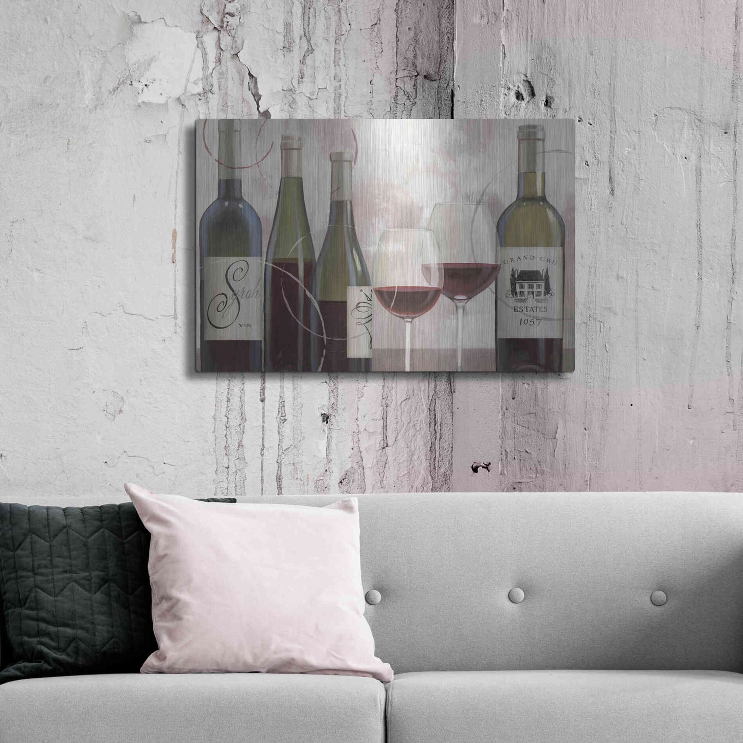 Luxe Metal Art 'Taste Appeal Red II' by James Wiens, Metal Wall Art,36x24