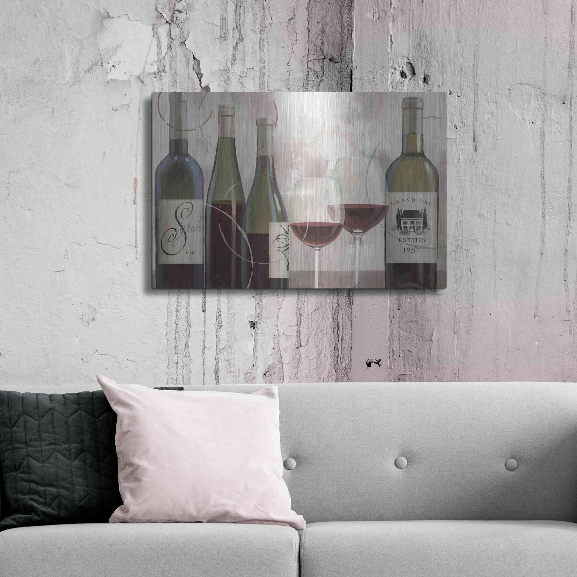 Luxe Metal Art 'Taste Appeal Red II' by James Wiens, Metal Wall Art,36x24